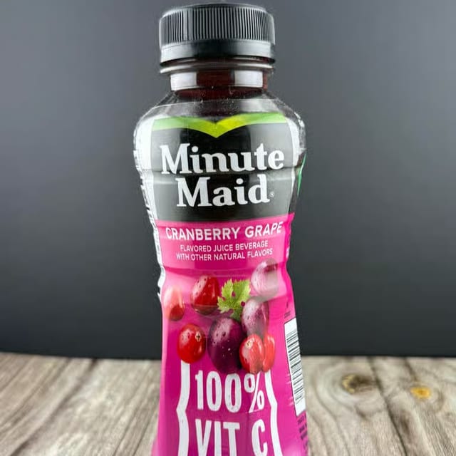 12oz Cranberry Grape Juice.