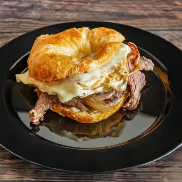 Steak Egg & Cheese Sandwich.