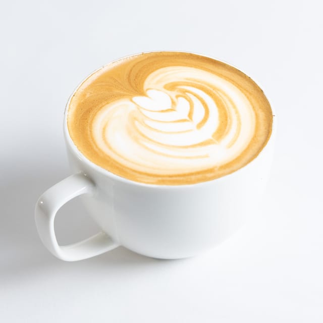 Hot cappuccino.