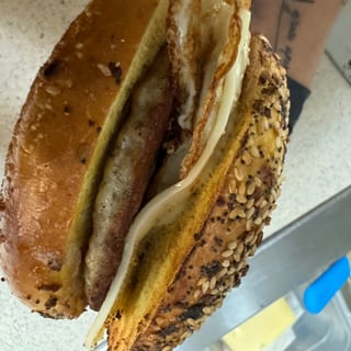 Sausage Egg & Cheese Plain Bagel Meal
