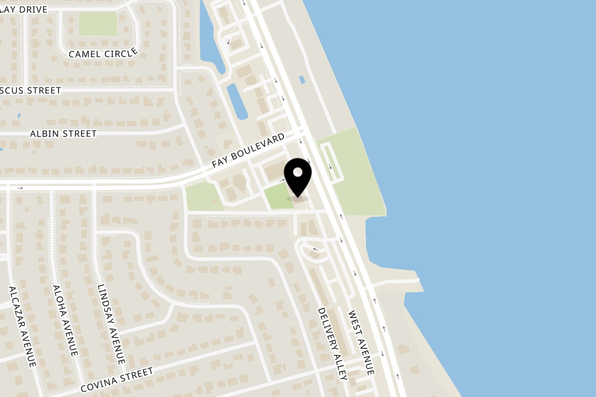Map showing the location of Rocket Bagels Deli & Catering Port St John on 6725 N Cocoa Blvd a in Port St John